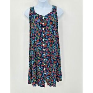 Vintage Betsy Lauren Dress size 14 Button‎ Front Garden Fairy Feminine Sundress